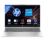 HP 15, 13th Gen Intel Core i5-1334U, 15.6''/39.6cm, (16GB DDR4,512GB SSD) Anti-Glare, Micro-Edge, FHD,  Win11,  M365 Basic(1yr)* Office24, Silver, 1.59kg, FHD Camera w/Shutter Laptop