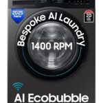 Samsung 9 kg, 5 star, AI EcoBubble, Super Speed, Wi-Fi, Digital Inverter,  Fully-Automatic Hygiene Steam with Inbuilt Heater,  Front Load Washing Machine