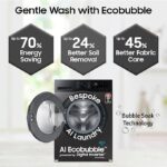 Samsung 9 kg, 5 star, AI EcoBubble, Super Speed, Wi-Fi, Digital Inverter,  Fully-Automatic Hygiene Steam with Inbuilt Heater,  Front Load Washing Machine - Image 5