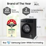Samsung 9 kg, 5 star, AI EcoBubble, Super Speed, Wi-Fi, Digital Inverter,  Fully-Automatic Hygiene Steam with Inbuilt Heater,  Front Load Washing Machine - Image 4