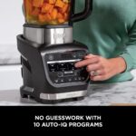 Ninja Foodi Blender & Soup Maker, 10 Auto-iQ Programs, 1.7L Glass Jug, Hot & Cold Blender, Built-In Heating Element, Tamper, Cleaning Program & Brush, 1000W, Black - Image 4