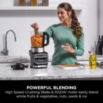 Ninja Foodi Blender & Soup Maker, 10 Auto-iQ Programs, 1.7L Glass Jug, Hot & Cold Blender, Built-In Heating Element, Tamper, Cleaning Program & Brush, 1000W, Black - Image 2