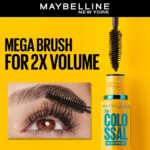 Maybelline Mascara, Volumizing & Lengthening,  Waterproof, Black, Volume Express Colossal, 10ml - Image 8