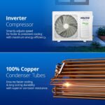 Voltas 1.5 ton 5 Star, Inverter Split AC  185V Vectra CAR, (Copper, 4-in-1 Anti-dust Filter, Adjustable Mode, White) - Image 5