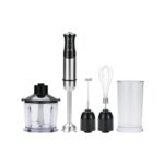 Hand Blender, 1000W Portable 4 in 1  21-Speed, 800ml Chopper Food Processor, 600ml Beaker Multifunctional for Smoothies, Baby Food, Sauces