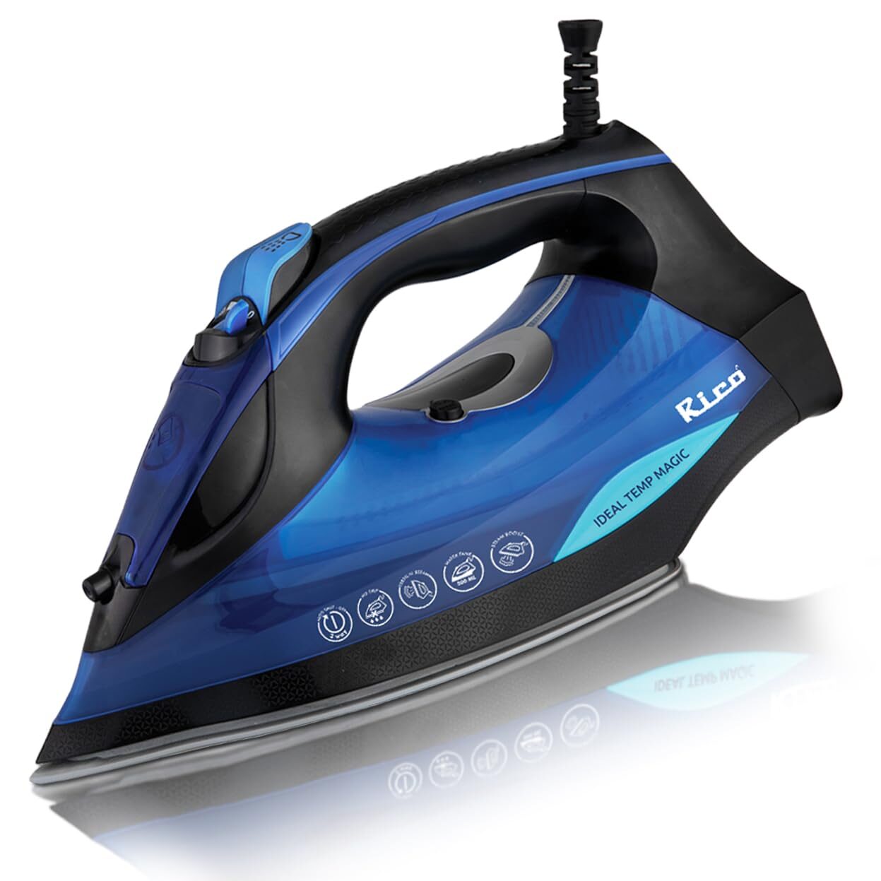 egetitin_iron_5051 Rico 2200 Watts Japanese Technology Steam Iron with Spray | Press Iron Clothing with 2 Ways Auto Shut-Off | No Burn Guaranteed | 2 Year Replacement Warranty SI2110 - Image 1