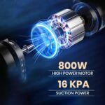 Inalsa Vacuum Cleaner with Mop for Floor Cleaning | 800 W Motor with Strong 16 KPA Suction |  | Handheld Vacuum Cleaner for Home Electric Mop | 5 Level Efficient Filtration (Ozoy Mop Plus),Black - Image 11