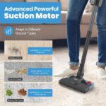 Inalsa Vacuum Cleaner with Mop for Floor Cleaning | 800 W Motor with Strong 16 KPA Suction |  | Handheld Vacuum Cleaner for Home Electric Mop | 5 Level Efficient Filtration (Ozoy Mop Plus),Black - Image 9