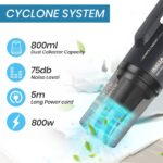 Inalsa Vacuum Cleaner with Mop for Floor Cleaning | 800 W Motor with Strong 16 KPA Suction |  | Handheld Vacuum Cleaner for Home Electric Mop | 5 Level Efficient Filtration (Ozoy Mop Plus),Black - Image 8