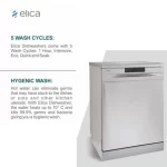 Elica Dishwasher  Free Standing WQP 12 7605V SS with 12 Place Settings - Image 10