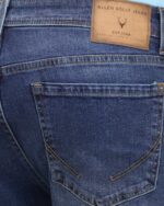 Men Blue Slim Fit Mid Wash Allensolly Jeans - Image 6
