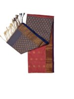 Women's Kanjivaram Soft Silk Saree Golden Zari With Blouse Piece - Image 3