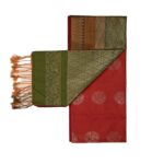 Women's Kanjivaram Soft Silk Saree dual-color pattern with intricate gold zari work