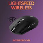 Logitech G304 Lightspeed Wireless Gaming Mouse, 6 Programmable Buttons, 250h Battery Life, On-Board Memory, Hero Sensor, 12,000 DPI, Lightweight, Compatible with PC/Mac - Black - Image 9