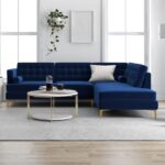 Sofa Set for Living Room, 6 Seater Hector Six Seater Sofa with Lounger L Shape. (Blue_RHS) - Image 5