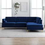 Sofa Set for Living Room, 6 Seater Hector Six Seater Sofa with Lounger L Shape. (Blue_RHS) - Image 2