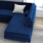 Sofa Set for Living Room, 6 Seater Hector Six Seater Sofa with Lounger L Shape. (Blue_RHS) - Image 3