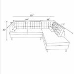 Sofa Set for Living Room, 6 Seater Hector Six Seater Sofa with Lounger L Shape. (Blue_RHS) - Image 6