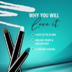 Lakme 9 to 5 Eyeconic Kajal, Matte Waterproof Kohl, Smudgeproof Kajal Pencil that lasts 24 Hrs, Black, 0.35g - Image 3
