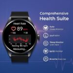 Titan Crest 1.43” AMOLED Smart Watch for Productivity with BT Calling, AI Morning Briefs, Functional Crown, Health Tracking, Aluminium Body, 100+ Sports Modes, Smartwatch  Black - Image 3