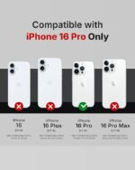 RAEGR Phone Case | Anodized Aluminum Bumper | Supports Mag-Safe Wireless Charging | Edge Armor Protective Minimal Case Compatible with iPhone 16 Pro (6.3-Inch) - Image 5