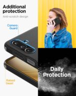 Samsung Galaxy M36 5G Case, Spigen Essential Sand Blast for Galaxy F36 5G Back Cover (2025) - Matte Black - Image 2