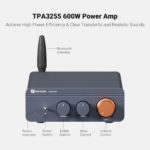 Fosi Audio BT20A Pro Bluetooth 5.0 Home Audio Outdoor Stereo Receiver, Amplifier, 300W x2 Wireless Amp, TPA3255 2 Channel Mini Class D Integrated with Bass Treble Control for Passive Speakers - Image 7