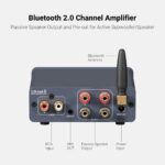 Fosi Audio BT20A Pro Bluetooth 5.0 Home Audio Outdoor Stereo Receiver, Amplifier, 300W x2 Wireless Amp, TPA3255 2 Channel Mini Class D Integrated with Bass Treble Control for Passive Speakers - Image 6