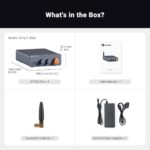 Fosi Audio BT20A Pro Bluetooth 5.0 Home Audio Outdoor Stereo Receiver, Amplifier, 300W x2 Wireless Amp, TPA3255 2 Channel Mini Class D Integrated with Bass Treble Control for Passive Speakers - Image 3