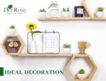 Pots Small Fake Plants Der Rose Set of 6 Succulents Plants Artificial in for Bedroom Aesthetic Living Room Shelf Bathroom Decor Office Desk Accessories - Image 4