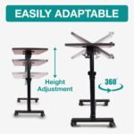 Multi-Function Desk Tilting Overbed Bedside VMS Office Buddy with Wheels for Office, Home - Image 3