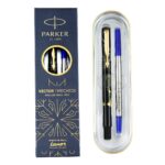 Parker Special Edition Vector Time Check Gold Trim Roller Ball Pen | Moulded Cap & barrel in world wide time Zones | Ink Color Blue | Navigator Technology