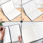 Notebook Diary with Elastic Lock For Office and Personal Daily Planner I Blue PU Leather Customised Name Printed I A5 Personalised Journal Diary I 21x14 Cm I Undated 192 Ruled Pages - Image 5