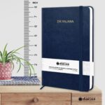 Notebook Diary with Elastic Lock For Office and Personal Daily Planner I Blue PU Leather Customised Name Printed I A5 Personalised Journal Diary I 21x14 Cm I Undated 192 Ruled Pages - Image 2