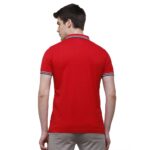 Classic Polo Men's Red Sporty Polo Half Sleeve Slim Fit T-Shirt - Pristo True Red - Image 4