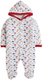 TiniBerry New Born Baby Clothes Set Romper & Sleepsuit for  Red color Baby Pack of 2 - Image 5