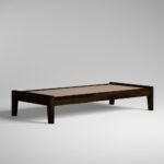 Sheesham Wood Single Size Bed Without Storage Solid Wood Cot Palang Wooden Bed for Bedroom Home Living Room (Walnut) (188x97x38cm)(Suggested Matters Size 72x36inch) - Image 4