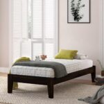 Sheesham Wood Single Size Bed Without Storage Solid Wood Cot Palang Wooden Bed for Bedroom Home Living Room (Walnut) (188x97x38cm)(Suggested Matters Size 72x36inch) - Image 2
