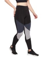 Clovia Women's Slim Fit Mid Rise Slim Polyamide Sports Tights - Image 4