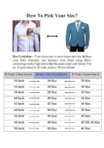 Men's 2 Piece Double Breasted Suit (Blue) - Image 6