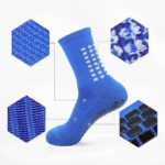 Hi-Tech Performance Athletic grip Socks for Men & Women | Crew Length, Anti-Slip Rubber Grip socks for footballers, Thick Cushion Sports Socks - Image 9