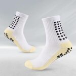 Hi-Tech Performance Athletic grip Socks for Men & Women | Crew Length, Anti-Slip Rubber Grip socks for footballers, Thick Cushion Sports Socks - Image 2