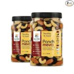 NUTRI HARVEST Panch Meva Premium Dry Fruits Mix pack, Natural Blend of Almonds, Cashews,Black and green Raisins and diced Dates| Fit for Fasting | (Re-sealable pack for freshness) 2*250 gram(500gram) - Image 7