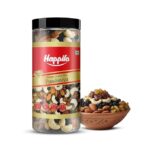 Happilo Premium Panchmewa Dry Fruit Mix 405g Jar | Fit for Fasting | Healthy Snacks Mixed Nuts Dates | Golden Raisins | Afghan Raisins | Cashews | California Almonds - Image 6