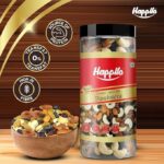 Happilo Premium Panchmewa Dry Fruit Mix 405g Jar | Fit for Fasting | Healthy Snacks Mixed Nuts Dates | Golden Raisins | Afghan Raisins | Cashews | California Almonds - Image 3