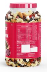 LIVYOR Healthy Mix Nuts, Seeds And Berries Combo Pack - 1Kg| Mix Dry Fruits| Trail Mix| Cashews & Almonds| Black Raisins| Pumpkin| Sunflower & Flax| Cranberries| Cherries & Dried Amla - Image 6