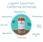 Lagom Gourmet California Almonds 500g | All Natural | No Preservatives | No Additives | Gluten Free | Vegan | Plant Based | Non GMO | Nuts Dry Fruits | Badam - Image 3