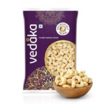 Vedaka Whole Cashews | Grade W320 | 1 Kg | Gluten Free & Plant Based Protein | Premium Kaju Nuts