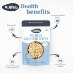 Kiniva Whole Cashews 500g - Raw & Natural, Rich in Protein, Healthy Snack, Perfect for Cooking, Baking, or Snacking - Image 3