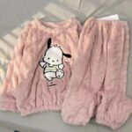 Women Fuzzy Fleece Long Sleeve 2 Piece Loungewear Outfits Sweater Pants Pyjama Sets - Image 3